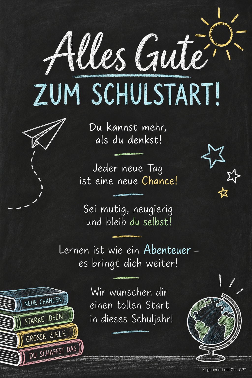 Alles Gute zum Schulstart